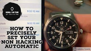 Watch Hack! Precisely Set Your Non Hacking Automatic #automaticwatch #watchesformen #lifehack