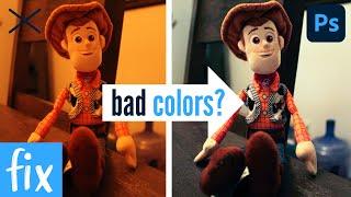 How to Fix BAD COLOR Photos in Photoshop CC | Too Yellow? or Blue?