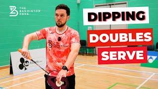 Improve your doubles BACKHAND SERVE by getting it to DIP sooner