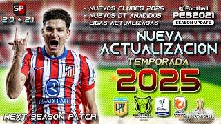 NUEVA ACTUALIZACIÓN PARCHE 2025 PC / TUTORIAL DE INSTALACIÓN / Pes 2021 Football Life 2025 2.0 + 2.1