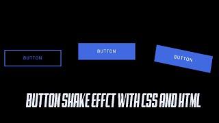 button shake effect with css on hover