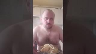 Дикие пельмешки с мазиком #eating #mukbang