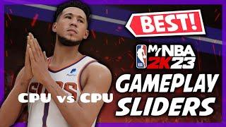 The BEST CPU vs CPU sliders for 2K23!!!