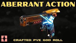 ABERRANT ACTION: PVE God Roll - Crafting Guide - New Solar Sidearm - Destiny 2