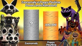 Zoonomaly VS Poppy Playtime POWER LEVELS  (Comparison)