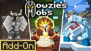 MOWZIE'S MOBS ADDON: Official Minecraft Bedrock Port in-depth review!