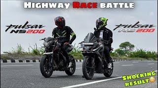 Pulsar Ns200 Vs Pulsar RS200 Drag Race | TOP End