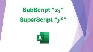 How to Use Subscript and Superscript in Microsoft Excel