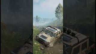 Hummer in mud. Snow Runner #Shorts #gaming