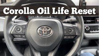 How To Reset The Oil Life On 2019 - 2022 Toyota Corolla - Clear Maintenance Required Soon Light