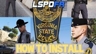 GTA V | LSPDFR | Tutorial | How to Install Virginia State Police Uniforms (EUP) | GTA 5