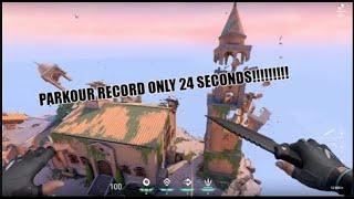 VALORANT PARKOUR RECORD 24 SECONDS!!!!!!!!!!!