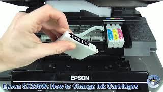 Epson SX235W: How to Change/Replace Ink Cartridges