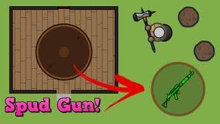 Surviv.io New Spud Gun + AWM Combo is INSANE!!! (Surviv.io Potato Mode + Weapon/Building Update)