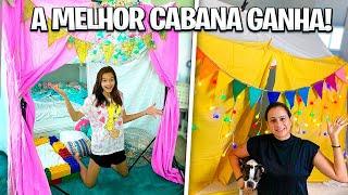 QUEM FIZER A MELHOR CABANA GANHA! A Cabana Da Vivi Desabou No Meio do Video!!