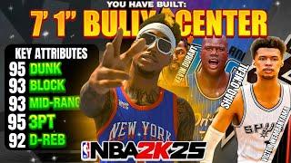 93 BLOCK + 95 DUNK + 95 3PT STRETCH BIG BUILD CAN DO EVERYTHING!!! BEST CENTER BUILD IN NBA2K25!!!