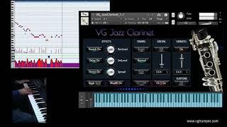 VG Jazz Clarinet Native Instruments Kontakt sample library. Woodwind and brass nki, wav, vst plugin.