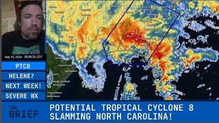 LIVE POTENTIAL TROPICAL CYCLONE 8 SLAMMING NORTH CAROLINA!