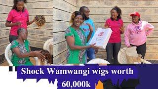 Famous Wamwangi owns a wigs worth 60,000 WATCH HER REACTIONS