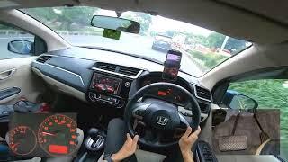 Oper Gigi Mobil Matic Saat di Tol - Sensasi Ngebut Pakai Honda Brio 1.2 A/T 2018