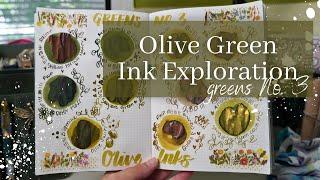 Olive Green Fountain Pen Ink  | Ink Exploration No. 9