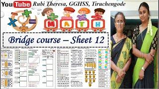 Bridge course _ Math _ Sheet 12 _ Page 1