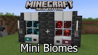 How to make a Mini Biomes Build in Minecraft Laboratory - Build Hacks & Ideas