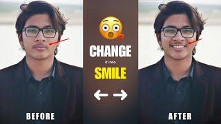 Normal Face to Smile Face Photo Editing | Smile Photo Editing | Face Smile Photo Editing App