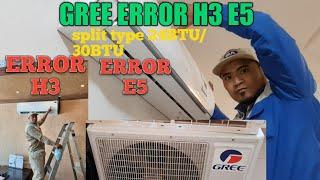 GREE Error H3.E5 E1  Error E1 wall mounted type ductliss #SPLICE hi pressure sove!!! 0505265874