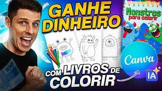 Ganhe Dinheiro Criando Livros de Colorir usando o Canva! Grátis e com Inteligência Artificial