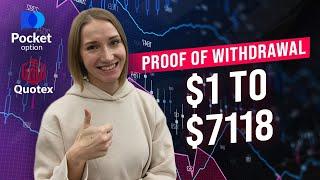 QUOTEX WITHDRAWAL PROOF | Binary options strategy $1 - $7118