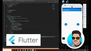 Simple Flutter counter application | Dart | Getting Started with Flutter