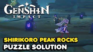 Shirikoro Peak Stone Slate "Rock Puzzle" Solution In Genshin Impact