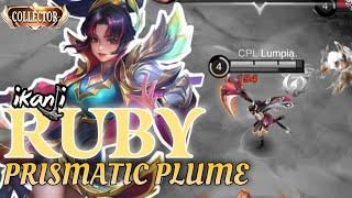 RUBY NEW COLLECTOR SKIN | RUBY PRISMATIC PLUME | ikanji | MOBILE LEGENDS