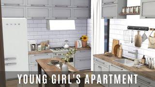 YOUNG GIRL'S APARTMENT | THE SIMS 4 | SPEED BUILD | DL + CC