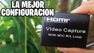 como CONFIRGURAR la CAPTURADORA VIDEO CAPTURE with MIC R/L Loop * LA MEJOR CONIFGURACION * OBS