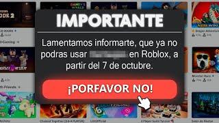 Algo Muy Malo Pasará En Roblox El 7 de Octubre...