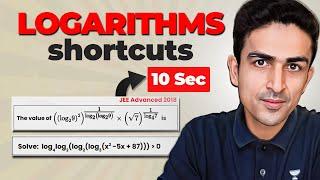 How to Solve Logarithm Questions in 10 Seconds...