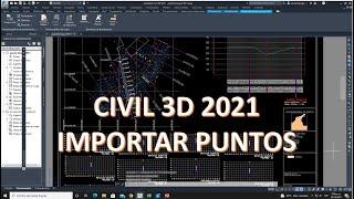 IMPORTAR PUNTOS CIVIL 3D 2021 EN ESPAÑOL