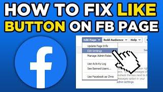 How To Fix Like Button On Facebook Page (2024)