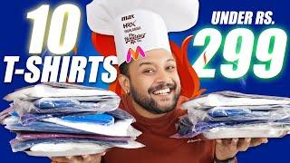 10 BEST T-SHIRTS UNDER ₹300 FOR MEN   Myntra Summer Boys T-Shirt Haul  2024 | ONE CHANCE