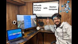 Influxdb, Grafana, Python with Docker-Compose
