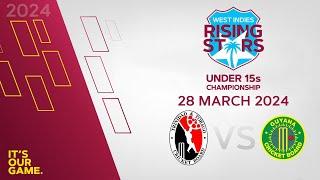  LIVE U15 Trinidad & Tobago v Guyana | CWI Rising Stars Boy's U15 50 Over Championships 2024