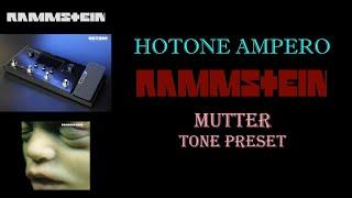 Hotone Ampero - Rammstein - Mutter preset (sound sample)