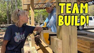 DIY Couple Builds a Pole Barn -- Framing TIPS!
