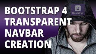 Bootstrap 4 Transparent Navbar Creation 