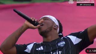 KSI performs “Thick Of it” At SIDEMEN CHARITY MATCH 