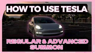 How To Use Tesla Regular & Smart Summon