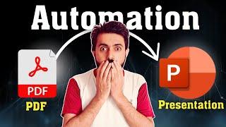 How to convert PDF into PowerPoint presentations using AI