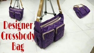 DIY : Designer Crossbody Bag (Sling Bag) Tutorial By Anamika Mishra....